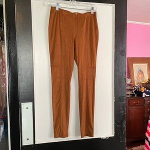 Super soft legging type pant, rust colored